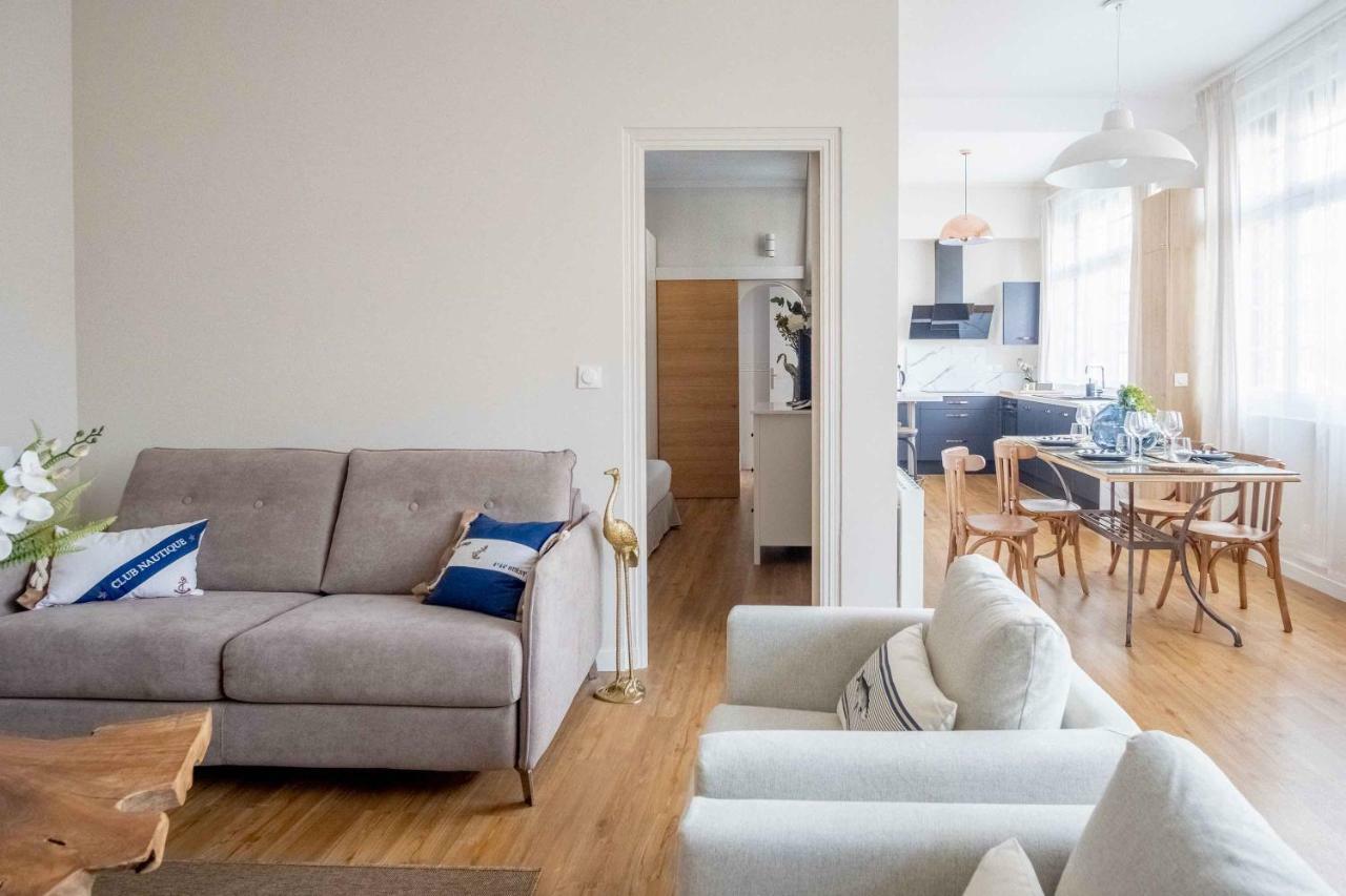 Elegant Appartement En Plein Coeur De Cabourg - Les Locations De Proust Buitenkant foto
